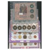 4- Sets of Chinese and Asian Coins in Dispalys