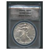 2002 ASE Silver Eagle ANACS MS 69