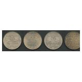 (3.09 ozt TW) 4- Mixed Austria 1976 .640 Silver
