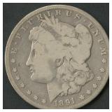 1891-CC Morgan Silver Dollar