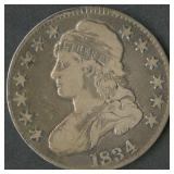 1834 Capped Bust Half Dollar