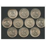 10- 1948 Dated Franklin Half Dollars