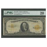 1922 $10 Large Gold Certificate FR-1173 PMG 20