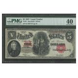 1907 $5 Legal Tender Note FR-91 PMG 40