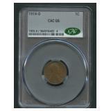1914-D Lincoln Head Cent CAC G6