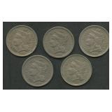 5- 1865 and 1868 Three Cent Nickels