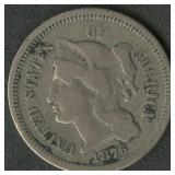 1876 Three Cent Nickel