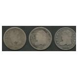 3- Mixed Capped Bust Half Dimes