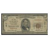 $5 Newport National Bank Note #4917