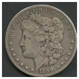 1890-CC Morgan Silver Dollar