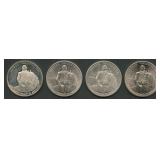4- 1982 Geo Washington Commem Silver Halves