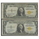 2- 1935A $1 Silver Certificates N. Africa FR-2306