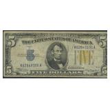 1934A $5 Silver Certificate N. Africa FR-2307