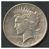 1921 Peace Silver Dollar