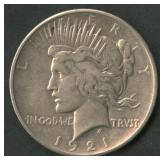 1921 Peace Silver Dollar