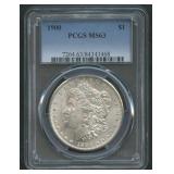 1900 Morgan Silver Dollar PCGS MS 63