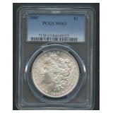 1885 Morgan Silver Dollar PCGS MS 63