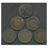 6- 1825 Coronet Head Large Cents