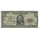 1929 $50 Fed Res Bank Note New York FR-1880B