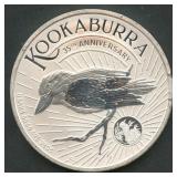 2025 Australia Kookaburra $1 .999 Silver Rd. 1 ozt