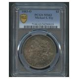 1883-O Morgan Silver Dollar PCGS MS 63