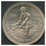 1986 Engelhard .999 Silver Round 1 ozt