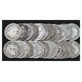25- Mixed Liberty Head Barber Dimes