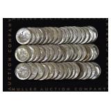 Roll of Mixed Silver Roosevelt Dimes AU/BU