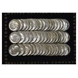 Roll of Mixed Silver Roosevelt Dimes AU/BU