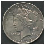 1934-D Peace Silver Dollar DDO VAM-3