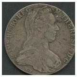 Austria 1780 M Theresia 1 Thaler .833 Silver