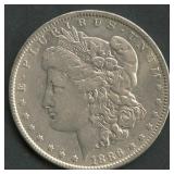 1886 Morgan Silver Dollar Line in 6 Top-100 VAM