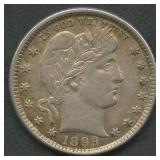 1899 Liberty Head Barber Quarter