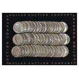 Roll of Mixed Roosevelt Silver Dimes AU/BU