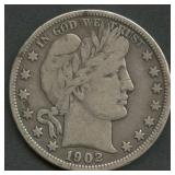 1902-O Liberty Head Barber Half Dollar