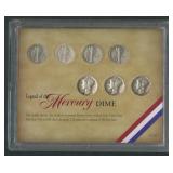 Legend of the Mercury Dime Display