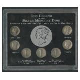 The Legand of the Silver Mercury Dime Display