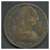 Mexico 1789 Charles III 8 Reales .903 Silver