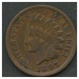 1897 '1 in Neck' Indian Head Cent