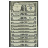 11- 1957 and 1957A $1 Silver Certificates