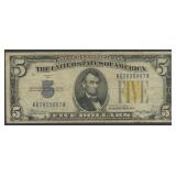 1934A $5 Silver Certificate No. Africa FR-2307