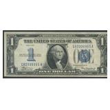 1934 $1 Silver Certificate Funny Back FR-1606