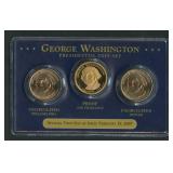 George Washington Presidential Coin Set Display