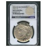 1923 Peace Silver Dollar NGC Brilliant UNC