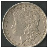 1891 Morgan Silver Dollar Moustache VAM-2a