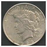 1923-D Peace Silver Dollar Die Breaks