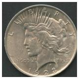 1923 Peace Silver Dollar VAM-3 Doubled Rev