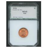1995 Doubled Die Obv. Lincoln Cent PCI MS65 Red