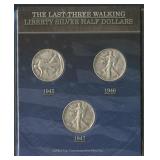 The Last 3 Walking Liberty Silver Half Dollars