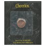 2000 'Cheerios' Lincoln Cent in Original Package